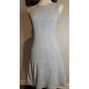 Theory $235 Theory Nikayla Stretch Gray & Black Fit & Flare Dress Bodycon Small